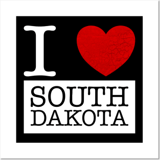 I Love South Dakota Posters and Art
